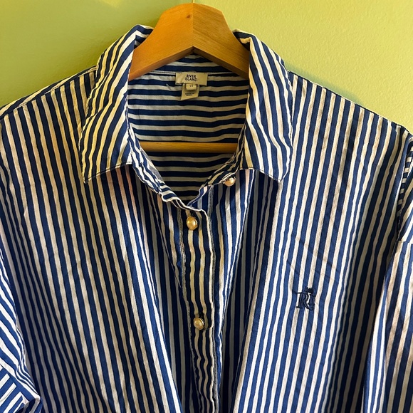 Striped Button Down Shirt Dress - Picture 3 of 7